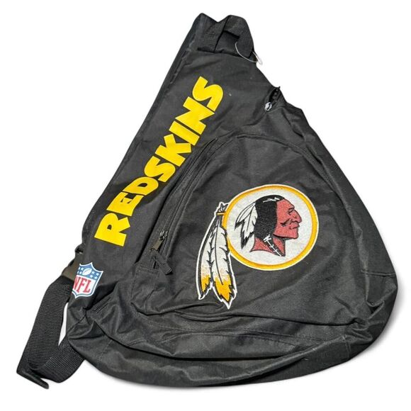 NFL Washington Redskins black and yellow sling backpack bag - Picture 1 of 6